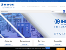 Tablet Screenshot of bogecompressors.net
